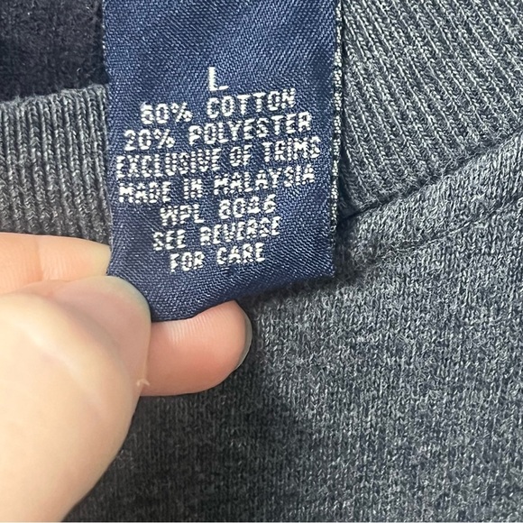 vintage aeropostale crewneck sweater gray yellow cotton poly blend fall y2k - Picture 6 of 13